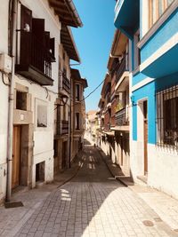 Street amidst buildings in town