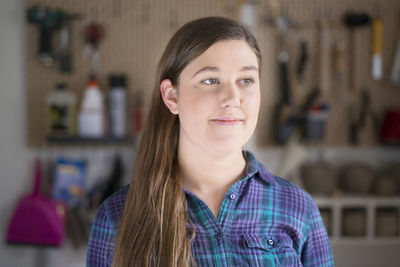 Portrait of smiling woman