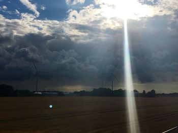 Scenic view of landscape against sky