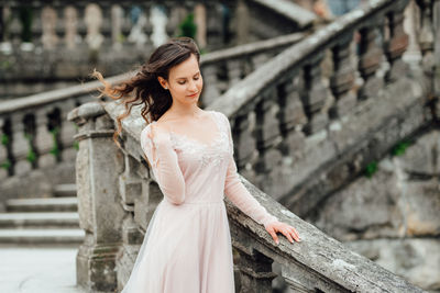 Young woman looking at camera