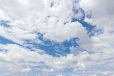 Low angle view of clouds in sky