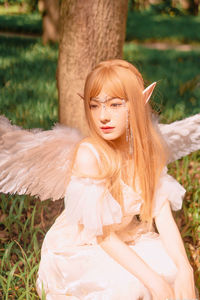 Portrait of a beautiful young woman