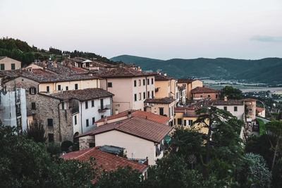 Sundown at cortona, tuscany