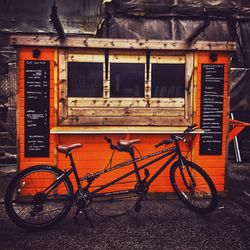 Bicycles in shopping cart