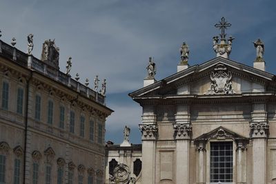 Low angle view of historical building against sky