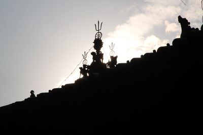 Low angle view of a statue