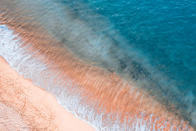 High angle view of swimming pool at beach