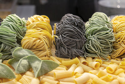 Close-up of spices on table