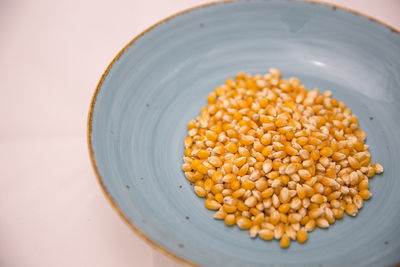 High angle view of food on table