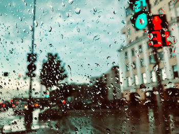 Raindrops on glass window