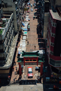 City street with buildings in background