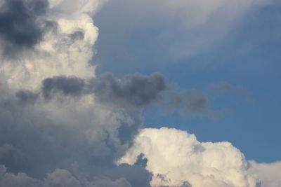 Low angle view of cloudy sky