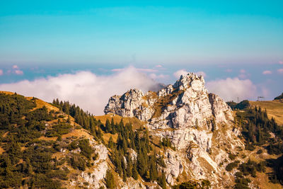 Scenic view of mountain against sky