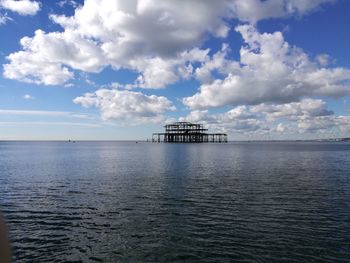 Scenic view of sea against sky