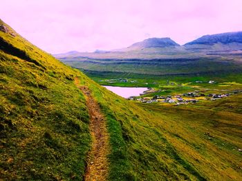 Scenic view of landscape against sky