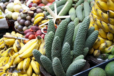 Fruits for sale at market stall