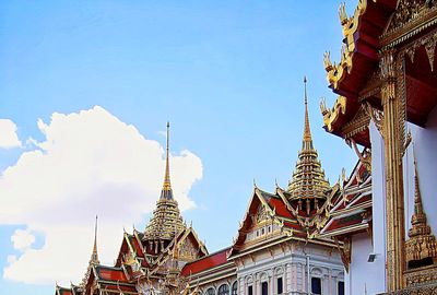 Low angle view of temple