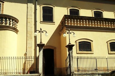 Low angle view of building against sky