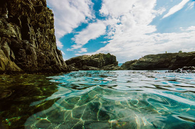 Scenic view of sea against sky