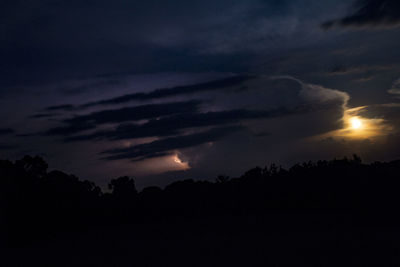 Scenic view of dramatic sky during sunset