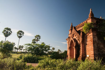 Low angle view of historical building against sky