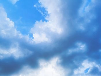 Low angle view of cloudy sky