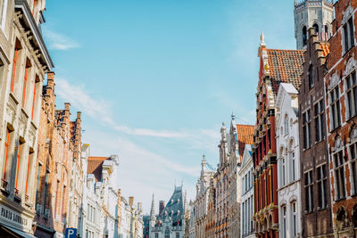 Low angle view of buildings in city