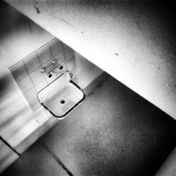 High angle view of bathroom