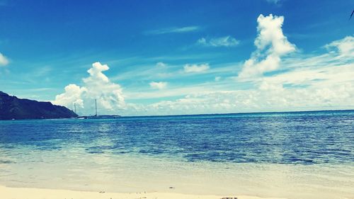 Scenic view of sea against sky