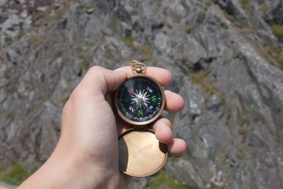 Compass in hand