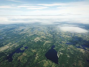 Aerial view of landscape