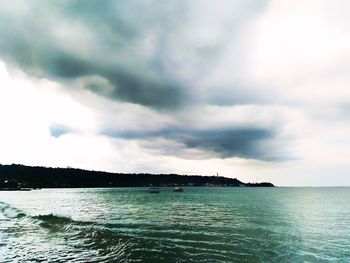 Scenic view of sea against sky