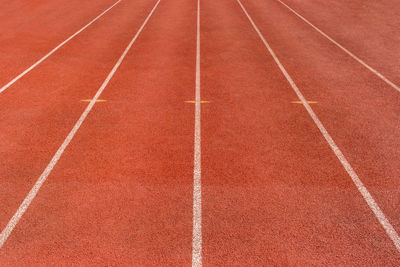 Full frame shot of running track