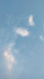 Low angle view of clouds in sky