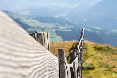 Close-up of mountain against sky