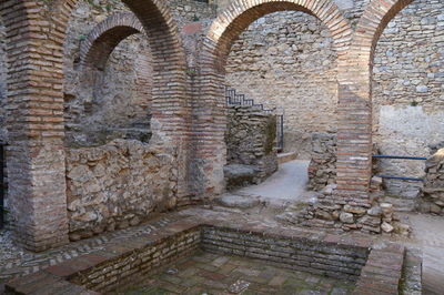 Brick wall of old building