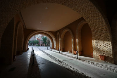 Empty corridor of building