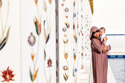 Young couple standing outdoors