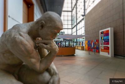 Close-up of statue in museum