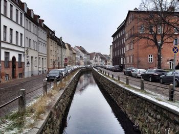 Canal along buildings