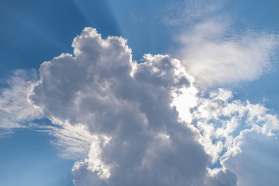 Low angle view of clouds in sky