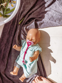 Portrait of cute baby girl