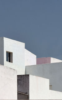 Low angle view of building against clear sky