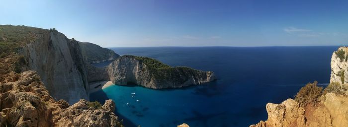 Panoramic view of sea against sky