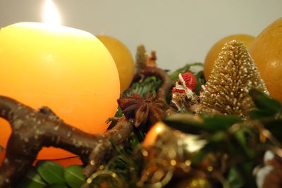 Close-up of christmas decoration