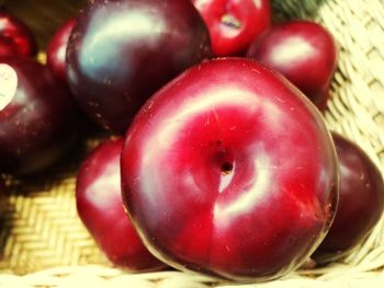 Close-up of apples on table