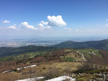 Scenic view of landscape against sky