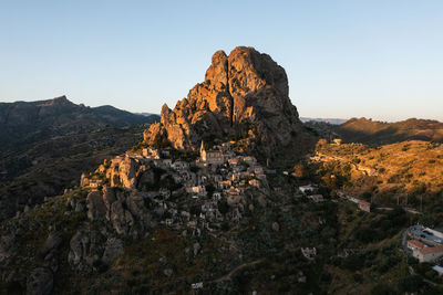 Pentidattilo ancient village of calabria italy