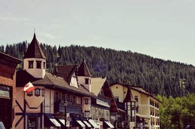 View of houses against sky