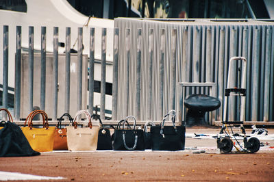 Bags for sale at street market